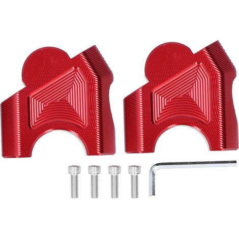 Support Moto 28mm Riser Guidon Aluminium Rouge pour Benelli TRK251/502C/TRK502/502X Cub BJ500 752S (1/5)