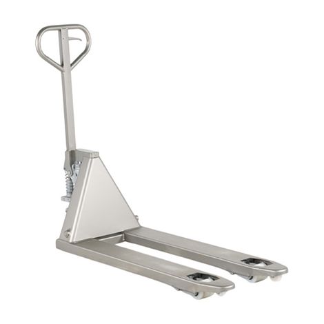 Transpalette manuel semi inox - Fourches 1130x520mm - Charge max 2500kg - 1145040207 (1/4)