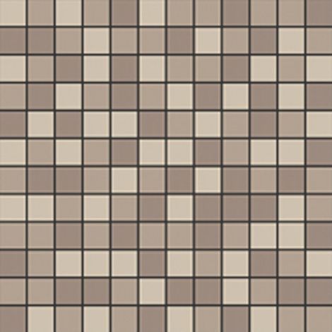 Mosaïque de grès cérame QUADROCOLOR COMBI - Mosaïque 2.5x2.5cm B195 Taupe. sable et beige - boîte de 2 m2 - Mosaïque 2.5x2.5cm B195 Taupe. sable et -