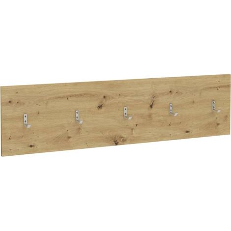 FMD Wandgarderobe 108,9x1,5x28,1 cm Eiche Handwerk (1/4)