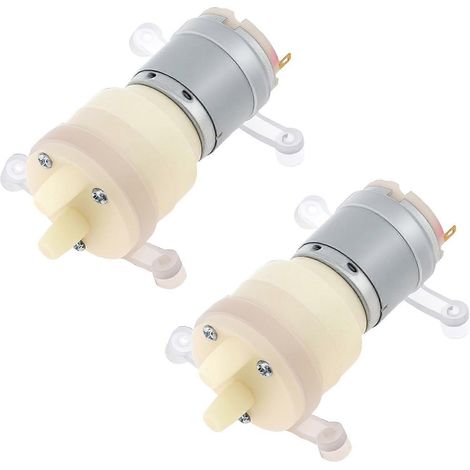 Deux pompes à membrane miniatures R365, 5V, débit d'eau de 2,2 L/min, pompes à eau auto-amorçantes. (1/5)