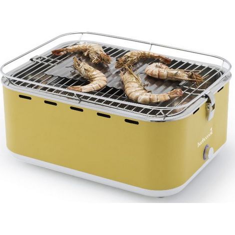 Barbacoa de carbón portátil amarilla con tapa. - 223.5925.000 - barbecook - (1/3)