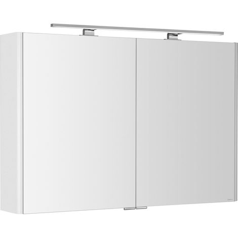Armoire à miroir LUCIE incl. Lumière LED, 106x70x17cm, blanc (1/5)