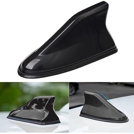 Antenne Voiture Requin pour Renault Kadjar Captur Koleos Talisman Grand Scenic Clio 4 3 2 1 Megane IV, Aileron de Requin Antenne Radio Voiture FM/AM Base étanche, Accessoire Voiture,Black