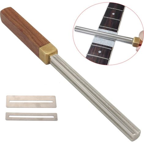 Lime à manche de guitare en acier inoxydable, adaptée aux luthiers et aux guitaristes. (1/4)