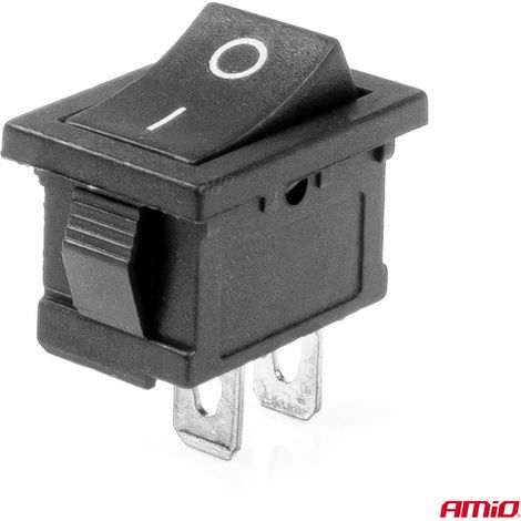 Interrupteur rectangulaire MARCHE/ARRÊT 12 V 24 V amio-03082 (1/3)