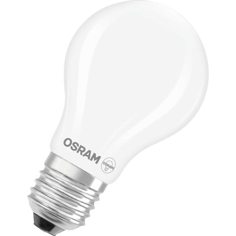 OSRAM Ampoule LED forme classique A75 Filament, 5 W, E27, dépolie, 1055 lm, anti-éblouissement, forme d'ampoule, bureau, chambre, salle à manger, salon (1/2)