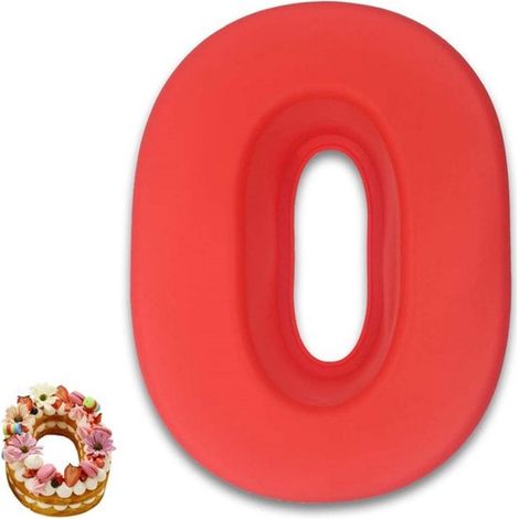 Stampo per torta a forma di numero fai da te 26,6 x 18,8 x 6,2 cm Stampo per torta in silicone Stampo per dolci a forma di numero Grande stampo per torta in silicone 3D Nella forma di uno specifico (1/5)