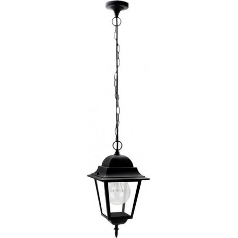 FABRILAMP Lampada a sospensione classica per esterni in alluminio Spica Black Ip44