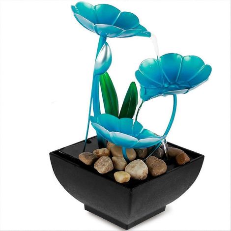 Fontaine d'eau de méditation, mini-cascade florale, décorations (1/5)