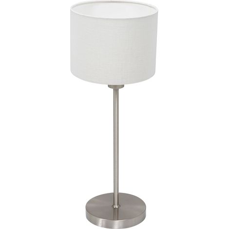 Mexlite - lámpara de mesa - Noor - acero blanco - metal textil -