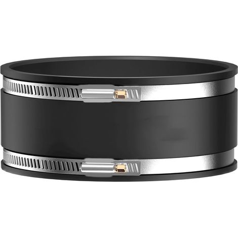 Manchon en caoutchouc flexible de 150 mm de diamètre - Raccord en caoutchouc avec colliers de serrage en acier inoxydable - Raccord de tuyau pour ventilateur de tuyau, système de ventilation, tuyau (1/5)