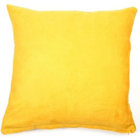 Housses de Coussin Jaune Géométrique Doux pour Canapé Maison Salon Voiture (1/3)