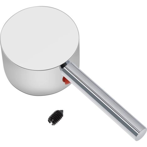Faucet Lever Handle with Hot/Cold Marked Button with 35mm Diameter Cartridge Replacement Water Tap Handle Cartridge Stem Size 9 x 9mm (1/5)