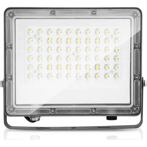 Randaco Projecteur LED d'extérieur Spot LED Extérieur pour Jardin IP65 6000K Eclairage de Sécurité 50W Blanc Froid