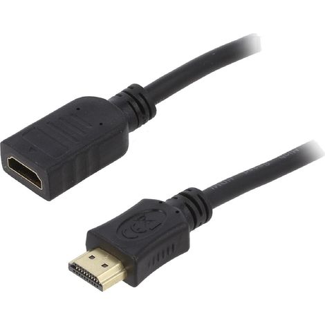 Rallonge HDMI 2.0 Femelle vers male 3m noir