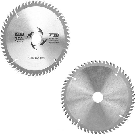 Hartmetall-Trennscheibe, runde Trennscheibe für Schreinerwerkzeuge, 7 Zoll, 60 Zähne (1/5)