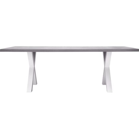 Moia Greenwood Tavolo Amantea Bianco Resina Grigio 220×100 cm