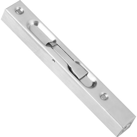 Verrou de sécurité pour porte d'entrée Home Gate, pêne dormant coulissant encastré en acier inoxydable 304, 15 cm (6 pouces) (1/5)