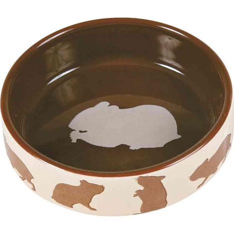 ECUELLE CÉRAMIQUE AVEC MOTIFS, HAMSTERS, 80 ML/Ø 8 CM ZOO 60732
