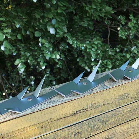 vidaXL Pinchos de muro 2 unidades acero 1 m (1/3)