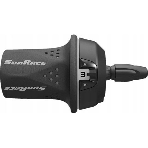 Fahrradschalthebel, 3-Gang, Drehschalter, MTB, nicht indexiert, SunRace TSM21LF (1/2)
