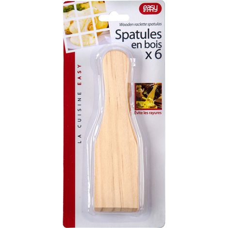 Set de 12 spatules à raclette en bois (1/3)