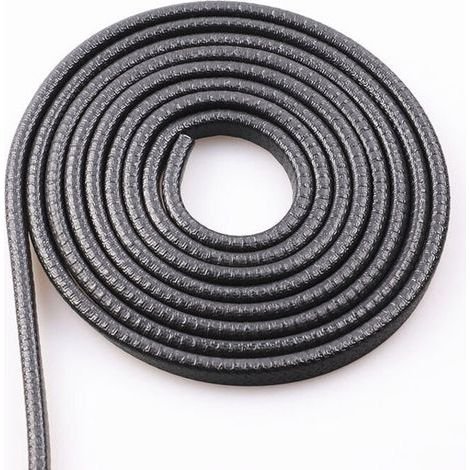 Bande anti-collision pour portière de voiture, bande en caoutchouc en forme de U, bande d'étanchéité anti-rayures pour bord de porte, 5 mètres (noir)