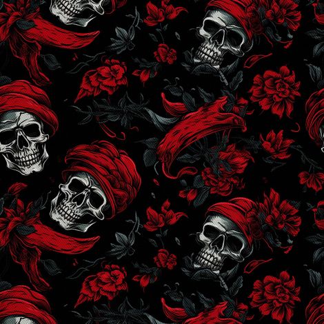 Tela decorativa para exteriores Oxford - Motivo de calavera I DX4619 (1/5)