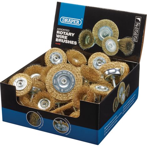 Draper Countertop Display of Cup and Rotary Wire Brushes (41440) (1/5)