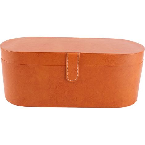 Sac de rangement pour outils de coiffure, résistant aux éclaboussures et aux rayures, en cuir PU, pour sèche-cheveux portable (1/5)