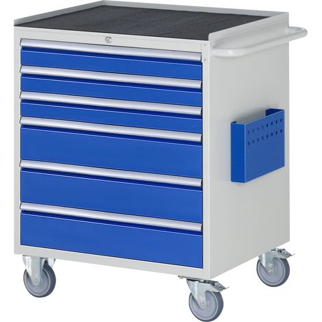 Rau Montagewagen Metall-Top 6 x Schublade-XL 3x90, 3x150mm BxTxH 770x650x975 mm (1/4)