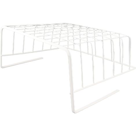 Panier de rangement sous étagère métallique M pour cuisine bureau bibliothèque (1/5)