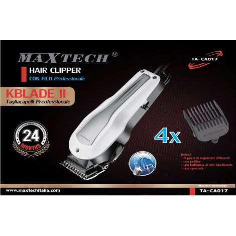 TRADE SHOP - Taglia Capelli Barba Maxtech Per Uomo Professionale Rasoio Elettrico Ta-ca017 -