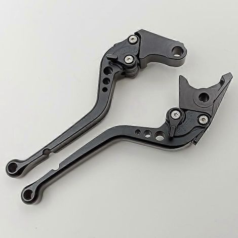 Levier de frein, d'embrayage et de guidon CNC modifié pour moto VT750 Phantom/Shadow/Spirit (3 pièces noires) (1/5)