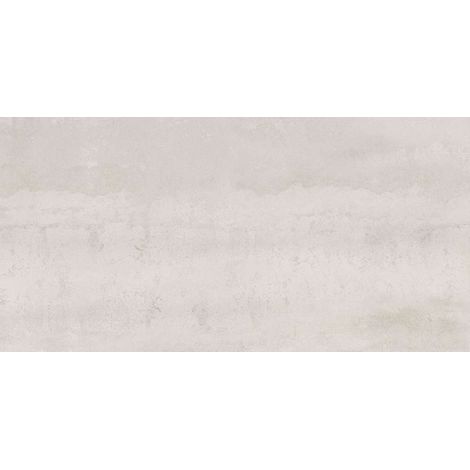Carrelage sol / mur effet métal blanc 45x90 cm IONIC WHITE (vendu par boite de 1.22m2) (1/3)
