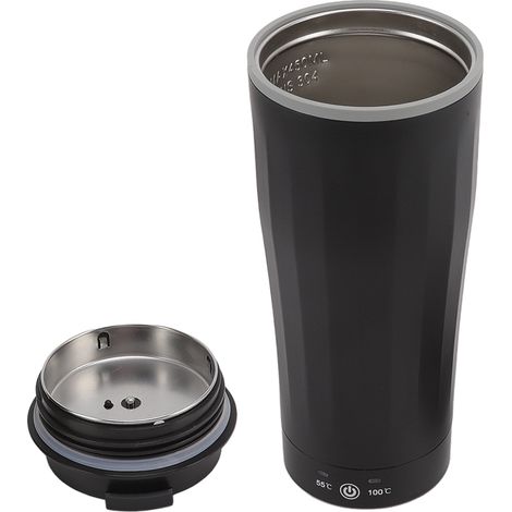 Mug de voyage chauffant électrique intelligent de 450 ml avec contrôle de température et briquet intégré. (1/5)