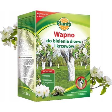 Cal en polvo para blanquear árboles y arbustos, 2 kg, eficiente