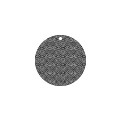 Tapis de table rond en silicone gris, résistant à la chaleur, (1/4)