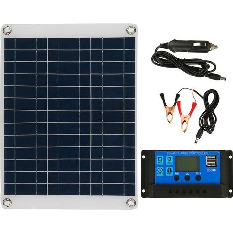 Kit panneau solaire 10-80A chargeur de batterie 12V LCD avec contrleur 100A (1/4)