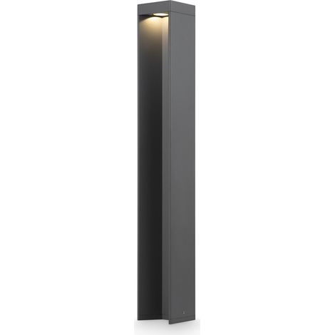 Maytoni Lampada da terra moderna Essen 1 luce LED integrato IP54 grigio alluminio (1/4)
