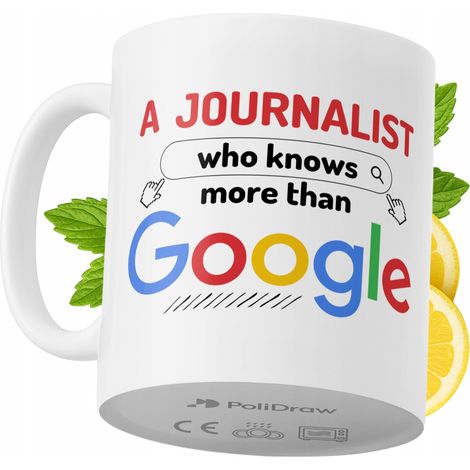 Lustige Kaffeetasse für Journalisten mit witzigem Textdesign – ideal für Geburtstage, Namenstage und Feiertage. Hochwertige Tasse für besondere Anlässe im Büro oder Homeoffice. Farbe: Weiß, 330 ml.