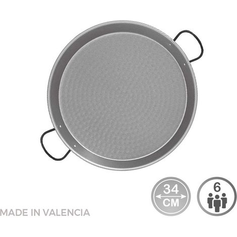 Poêle Paella Acier Puli ø34cm Cuisson Traditionnelle Et Uniforme Pour Paella - Vaello
