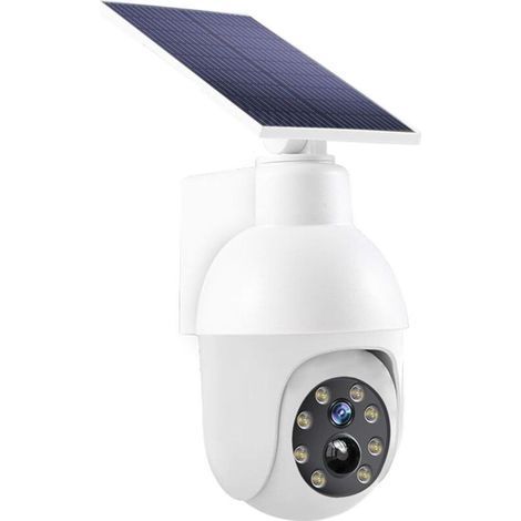 Solar Outdoor Lights Fake Camera with Motion Sensor, Light Sensor, LED Outdoor Light Simulation Surveillance Cameras (1/5)