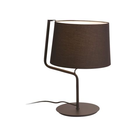 MAXLIGHT T0029 LAMPE DE TABLE CHICAGO NOIR + ABAT-JOUR NOIR