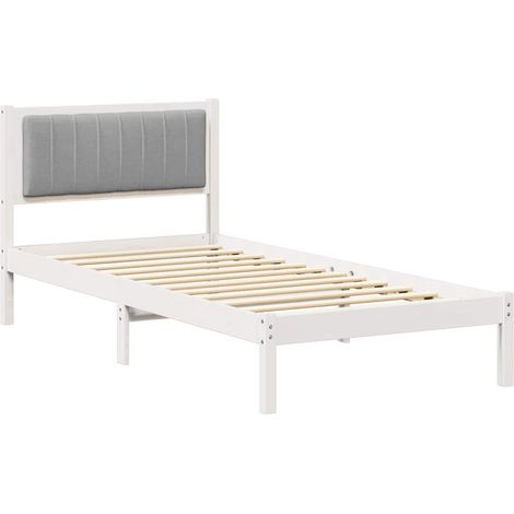 Maison Exclusive - Estructura de Cama con Cabecera Tapizada Gris