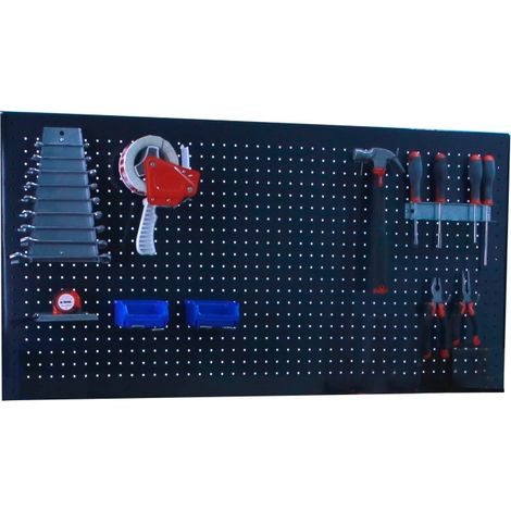 Panel Herramientas Panelclick 1500x600 antracita + 8 hook