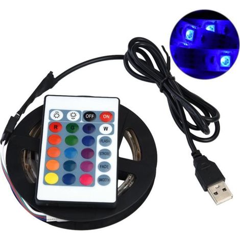 Bande LED - QQMORA - 5050 RGB - 1m - Étanche - Flexible USB 5V (1/4)