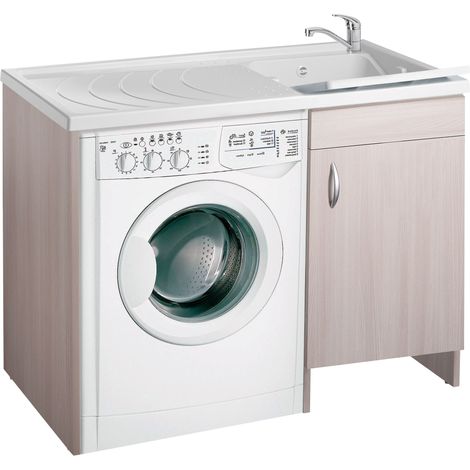 Coprilavatrice eco 109x60 colore olmo sinistro per zona lavanderia