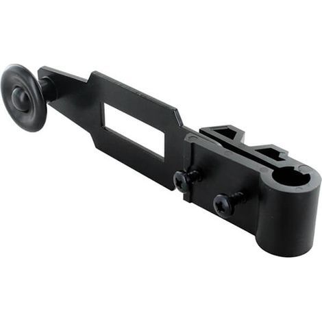 Poignée espagnolette standard - Ø 14 mm - alu & composite - extérieur - Noir (1/3)